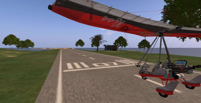 Microlight at Kara